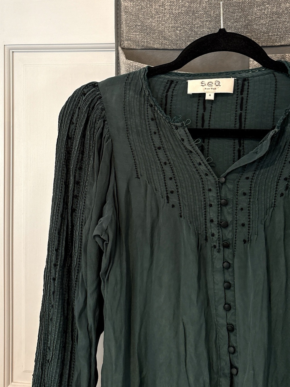 Sea New York Azzedine Embroidered Blouse 4 - Picture 4 of 7